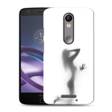 Пластиковый чехол на Lenovo Moto X Force с принтом Силуэт Пластиковый чехол на Lenovo Moto X Force с принтом Силуэт