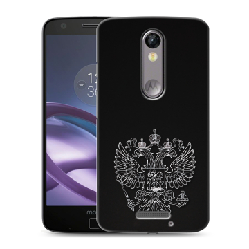 Пластиковый чехол на Lenovo Moto X Force с принтом Герб России Пластиковый чехол на Lenovo Moto X Force с принтом Герб России