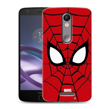 Пластиковый чехол на Lenovo Moto X Force с принтом человек паук spiderman
