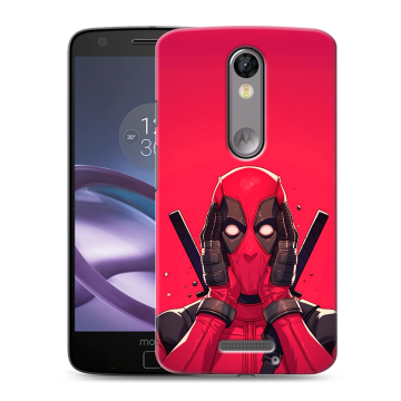 Пластиковый чехол на Lenovo Moto X Force с принтом Дедпул Deadpool Пластиковый чехол на Lenovo Moto X Force с принтом Дедпул Deadpool
