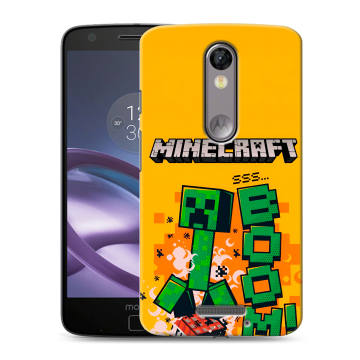 Пластиковый чехол на Lenovo Moto X Force с принтом Майнкрафт Minecraft Пластиковый чехол на Lenovo Moto X Force с принтом Майнкрафт Minecraft