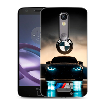 Пластиковый чехол на Lenovo Moto X Force с принтом БМВ BMW