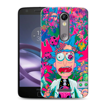 Пластиковый чехол на Lenovo Moto X Force с принтом Рик и Морти Rick Morty Пластиковый чехол на Lenovo Moto X Force с принтом Рик и Морти Rick Morty