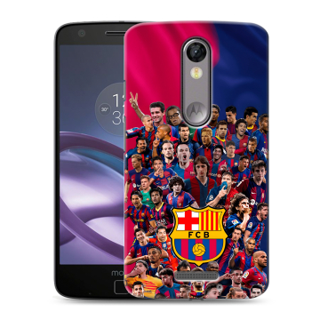 Пластиковый чехол на Lenovo Moto X Force с принтом Барселона Barcelona Пластиковый чехол на Lenovo Moto X Force с принтом Барселона Barcelona
