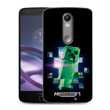 Пластиковый чехол на Lenovo Moto X Force с принтом Майнкрафт Minecraft Пластиковый чехол на Lenovo Moto X Force с принтом Майнкрафт Minecraft