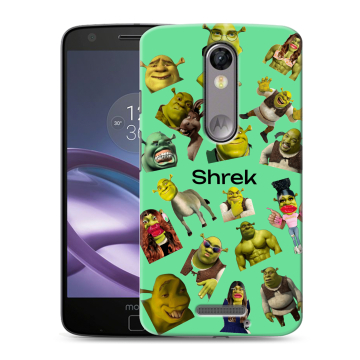 Пластиковый чехол на Lenovo Moto X Force с принтом Шрек Shrek