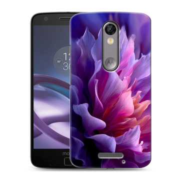 Пластиковый чехол на Lenovo Moto X Force с принтом женский цветы Пластиковый чехол на Lenovo Moto X Force с принтом женский цветы