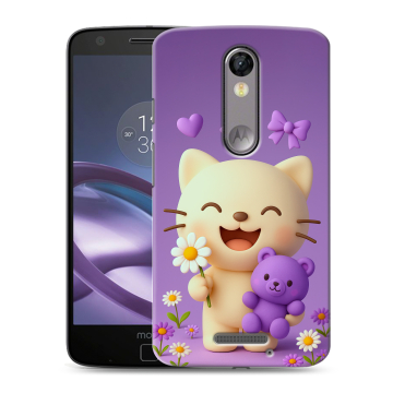Пластиковый чехол на Lenovo Moto X Force с принтом для девочек Пластиковый чехол на Lenovo Moto X Force с принтом для девочек