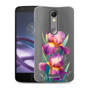 Пластиковый чехол на Lenovo Moto X Force с принтом Цветы орхидеи