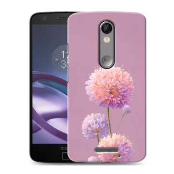 Пластиковый чехол на Lenovo Moto X Force с принтом Цветы