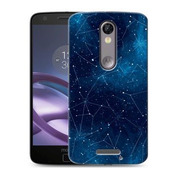 Пластиковый чехол на Lenovo Moto X Force с принтом Космос звезды