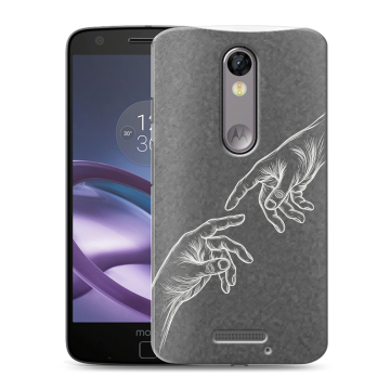 Пластиковый чехол на Lenovo Moto X Force с принтом Сотворение мира