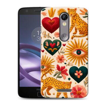 Пластиковый чехол на Lenovo Moto X Force с принтом Модный принт