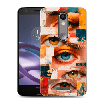 Пластиковый чехол на Lenovo Moto X Force с принтом Модный принт