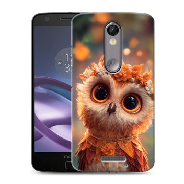 Пластиковый чехол на Lenovo Moto X Force с принтом Милая сова