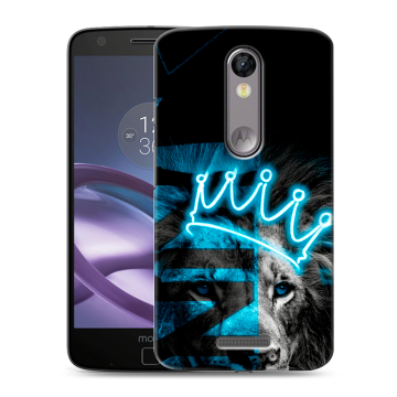 Пластиковый чехол на Lenovo Moto X Force с принтом Король лев
