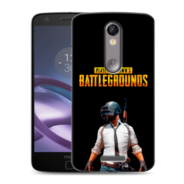 Пластиковый чехол на Lenovo Moto X Force с принтом PUGB ПАГБ Пластиковый чехол на Lenovo Moto X Force с принтом PUGB ПАГБ