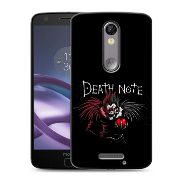 Пластиковый чехол на Lenovo Moto X Force с принтом Death note Тетрадь смерти Пластиковый чехол на Lenovo Moto X Force с принтом Death note Тетрадь смерти