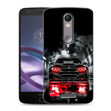Пластиковый чехол на Lenovo Moto X Force с принтом BMW БМВ