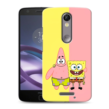 Пластиковый чехол на Lenovo Moto X Force с принтом Спанч боб Спанчбоб Пластиковый чехол на Lenovo Moto X Force с принтом Спанч боб Спанчбоб