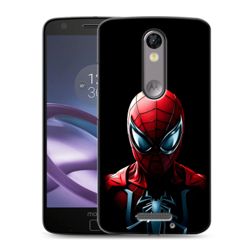 Пластиковый чехол на Lenovo Moto X Force с принтом Spiderman Человек паук Пластиковый чехол на Lenovo Moto X Force с принтом Spiderman Человек паук