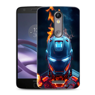 Пластиковый чехол на Lenovo Moto X Force с принтом IronMan Железный человек Пластиковый чехол на Lenovo Moto X Force с принтом IronMan Железный человек