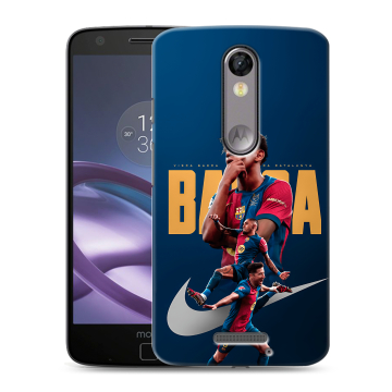 Пластиковый чехол на Lenovo Moto X Force с принтом Барселона Barca Yamal Пластиковый чехол на Lenovo Moto X Force с принтом Барселона Barca Yamal