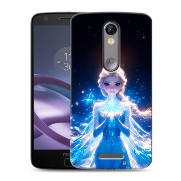 Пластиковый чехол на Lenovo Moto X Force с принтом Холодное сердце Frozen Пластиковый чехол на Lenovo Moto X Force с принтом Холодное сердце Frozen