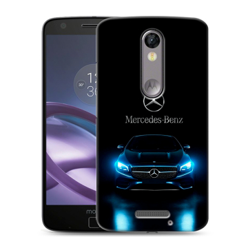 Пластиковый чехол на Lenovo Moto X Force с принтом Mercedes Мерседес Пластиковый чехол на Lenovo Moto X Force с принтом Mercedes Мерседес