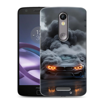 Пластиковый чехол на Lenovo Moto X Force с принтом BMW БМВ