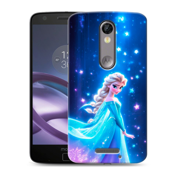 Пластиковый чехол на Lenovo Moto X Force с принтом Холодное сердце Frozen Пластиковый чехол на Lenovo Moto X Force с принтом Холодное сердце Frozen