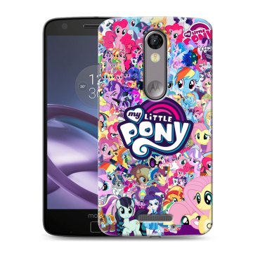 Пластиковый чехол на Lenovo Moto X Force с принтом My little pony Дружба чудо Пластиковый чехол на Lenovo Moto X Force с принтом My little pony Дружба чудо