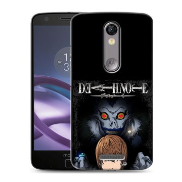 Пластиковый чехол на Lenovo Moto X Force с принтом Death note Тетрадь смерти