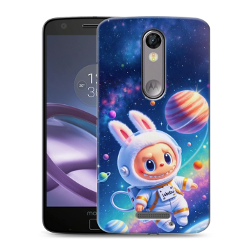 Пластиковый чехол на Lenovo Moto X Force с принтом Labubu Лабубу Пластиковый чехол на Lenovo Moto X Force с принтом Labubu Лабубу