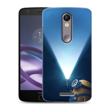 Пластиковый чехол на Lenovo Moto X Force с принтом Миньоны Пластиковый чехол на Lenovo Moto X Force с принтом Миньоны