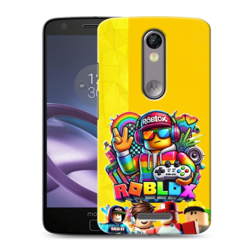 Пластиковый чехол на Lenovo Moto X Force с принтом Roblox Роблокс Пластиковый чехол на Lenovo Moto X Force с принтом Roblox Роблокс