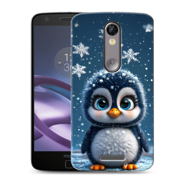 Пластиковый чехол на Lenovo Moto X Force с принтом Новый год