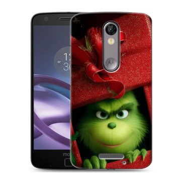 Пластиковый чехол на Lenovo Moto X Force с принтом Новый год