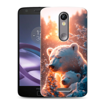 Пластиковый чехол на Lenovo Moto X Force с принтом Новый год Пластиковый чехол на Lenovo Moto X Force с принтом Новый год
