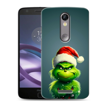 Пластиковый чехол на Lenovo Moto X Force с принтом Новый год Пластиковый чехол на Lenovo Moto X Force с принтом Новый год