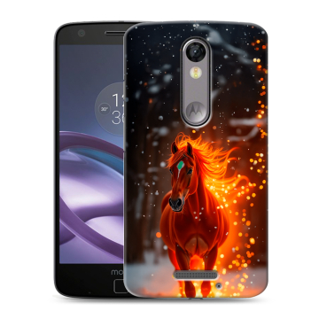 Пластиковый чехол на Lenovo Moto X Force с принтом Новый год Пластиковый чехол на Lenovo Moto X Force с принтом Новый год