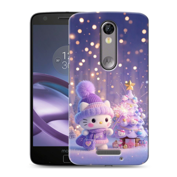 Пластиковый чехол на Lenovo Moto X Force с принтом Новый год Пластиковый чехол на Lenovo Moto X Force с принтом Новый год