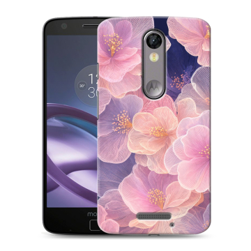 Пластиковый чехол на Lenovo Moto X Force с принтом женский