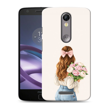 Пластиковый чехол на Lenovo Moto X Force с принтом женский Пластиковый чехол на Lenovo Moto X Force с принтом женский