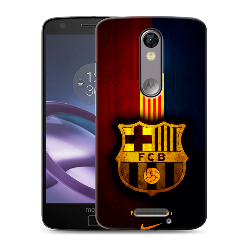 Пластиковый чехол на Lenovo Moto X Force с принтом Барселона Barcelona Пластиковый чехол на Lenovo Moto X Force с принтом Барселона Barcelona