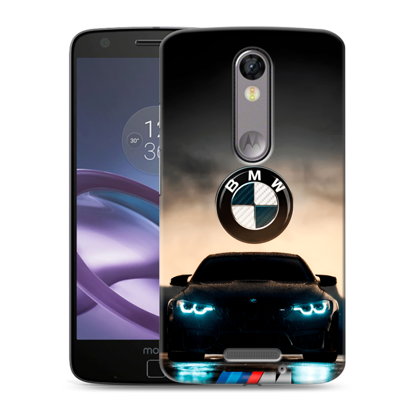 Пластиковый чехол на Lenovo Moto X Force с принтом БМВ BMW Пластиковый чехол на Lenovo Moto X Force с принтом БМВ BMW