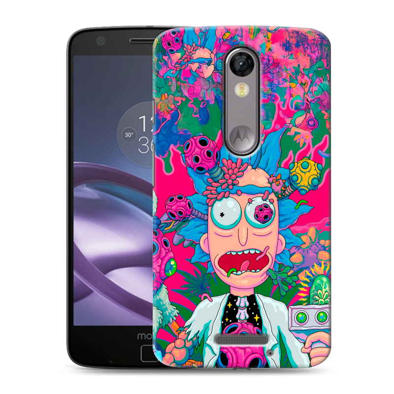 Пластиковый чехол на Lenovo Moto X Force с принтом Рик и Морти Rick Morty Пластиковый чехол на Lenovo Moto X Force с принтом Рик и Морти Rick Morty