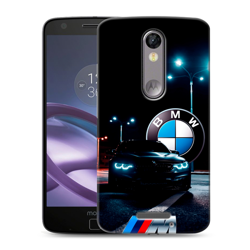 Пластиковый чехол на Lenovo Moto X Force с принтом БМВ BMW Пластиковый чехол на Lenovo Moto X Force с принтом БМВ BMW