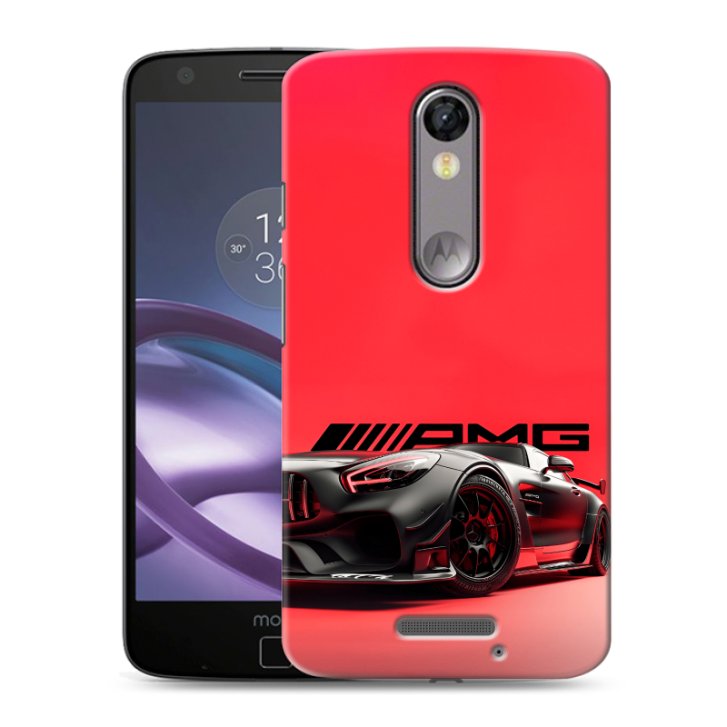 Пластиковый чехол на Lenovo Moto X Force с принтом Мерседес Mercedes AMG Пластиковый чехол на Lenovo Moto X Force с принтом Мерседес Mercedes AMG