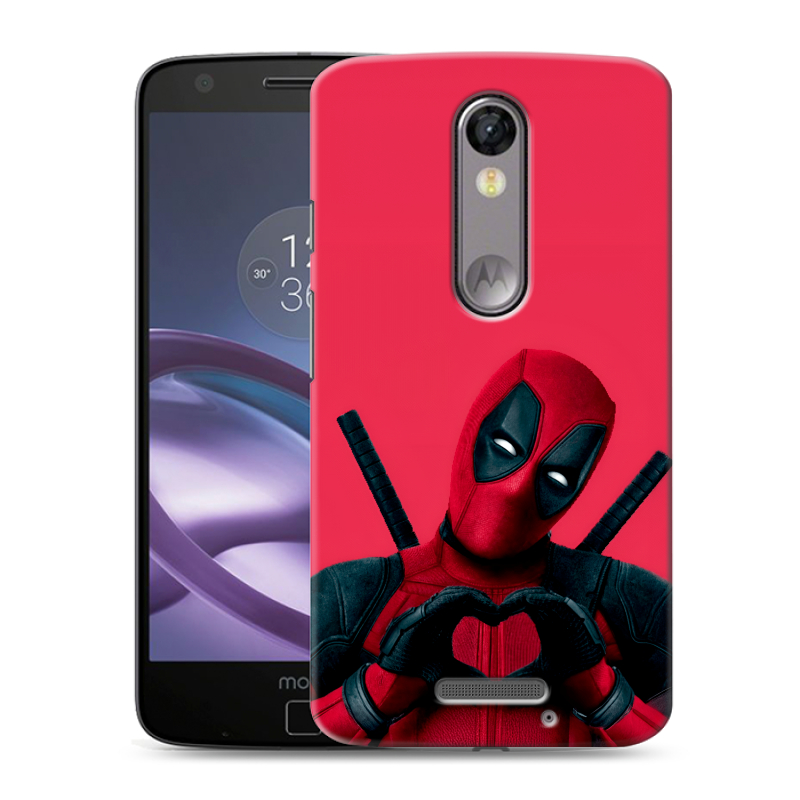 Пластиковый чехол на Lenovo Moto X Force с принтом Дедпул Deadpool Пластиковый чехол на Lenovo Moto X Force с принтом Дедпул Deadpool
